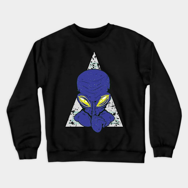 Alien Conspiracy Crewneck Sweatshirt by amenwolf